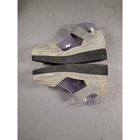 L’Amour Des Pieds Amadour Gray Suede Comfort Sandals W9 –Elegant Mary Jane Flats - Picture 6 of 10